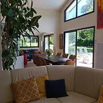 Spacieux Et Lumineux Dans Contemporaine Avec Piscine Chauffee Privative Pres Golf D'arcangues ヴィラ